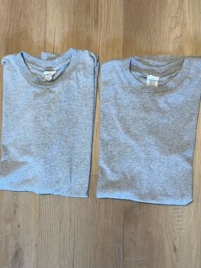 LOT OF 2 Shaka Wear Max Heavyweight T-Shirts XL Heather Grey 7.5oz Boxy Fit